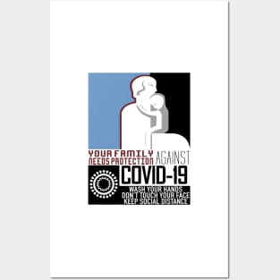 Your Family Needs Protection against COVID-19 Posters and Art